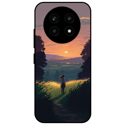 Girl & The Mountains - Glossy Metal Silicone Case for Realme 13 Pro 5G