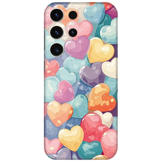 Glossy Candy Hearts - Printed Silicone Case for Samsung Galaxy S26 Ultra