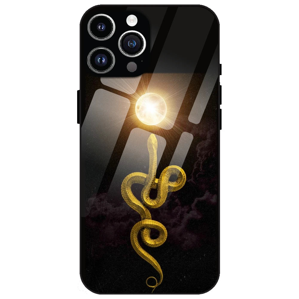 Golden Serpent - Glass Case for Apple iPhone 12 Pro Max