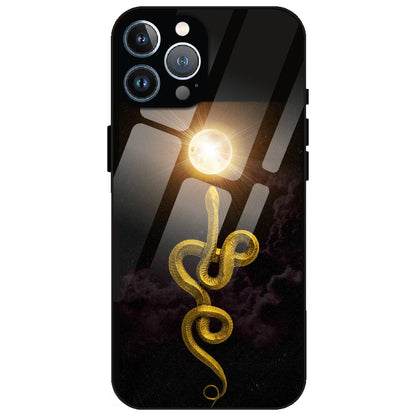 Golden Serpent - Glass Case for Apple iPhone 13 Pro
