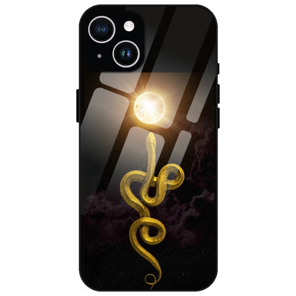 Golden Serpent - Glass Case for Apple iPhone 14 Plus