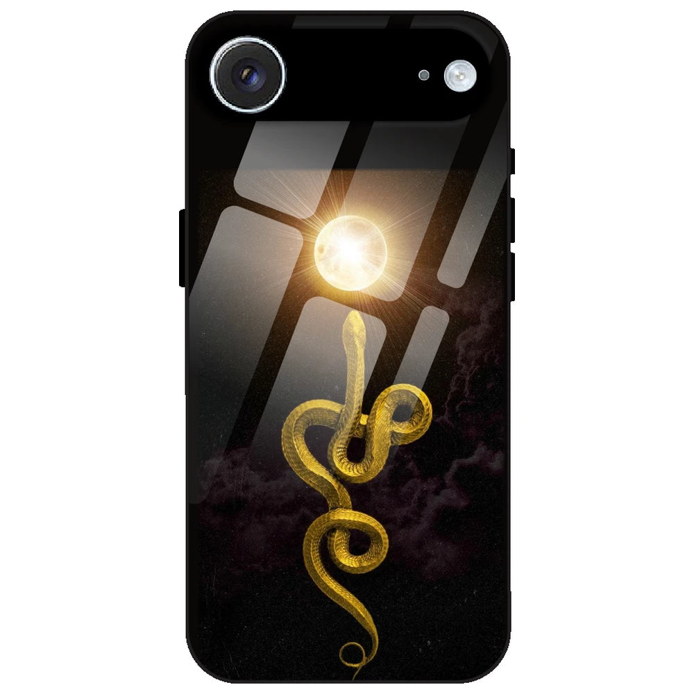 Golden Serpent - Glass Case for Apple iPhone Air