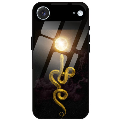 Golden Serpent - Glass Case for Apple iPhone Air