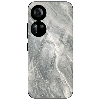Graphite Grey Marble - Glass Case for Oppo Reno 11
