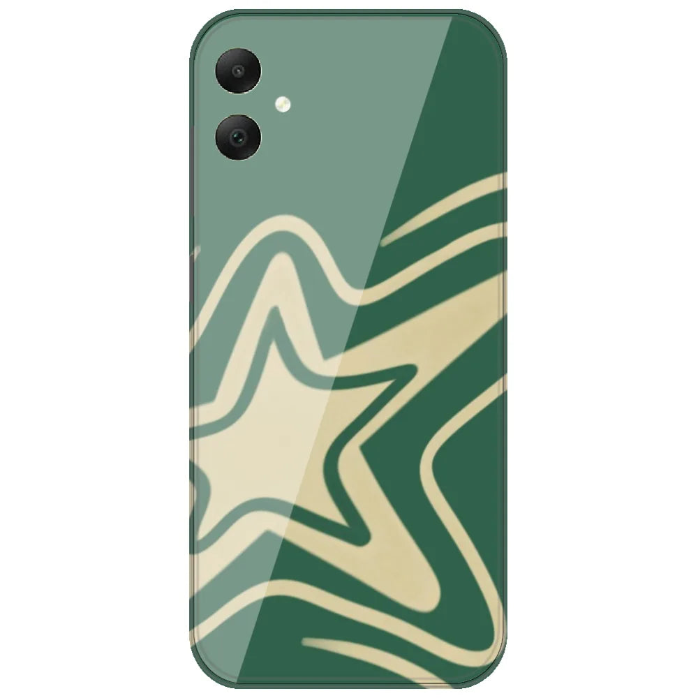 Green Groovy Star - Printed Silicone Case for Samsung Galaxy A06