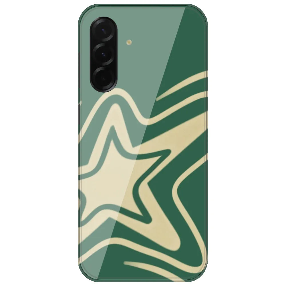 Green Groovy Star - Printed Silicone Case for Samsung Galaxy A26