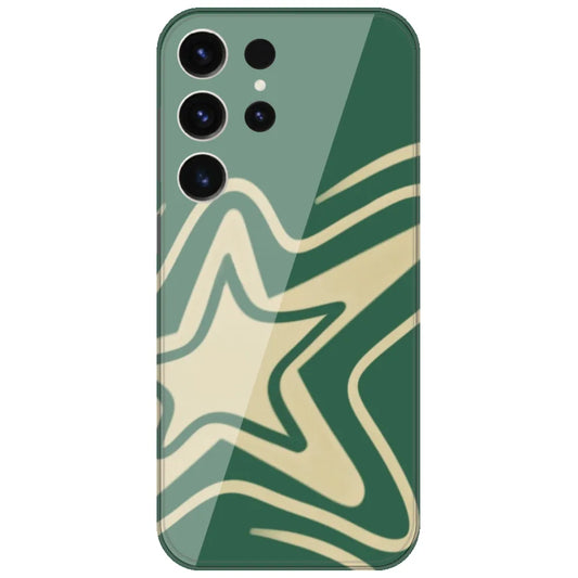 Green Groovy Star - Printed Silicone Case for Samsung Galaxy S26 Ultra
