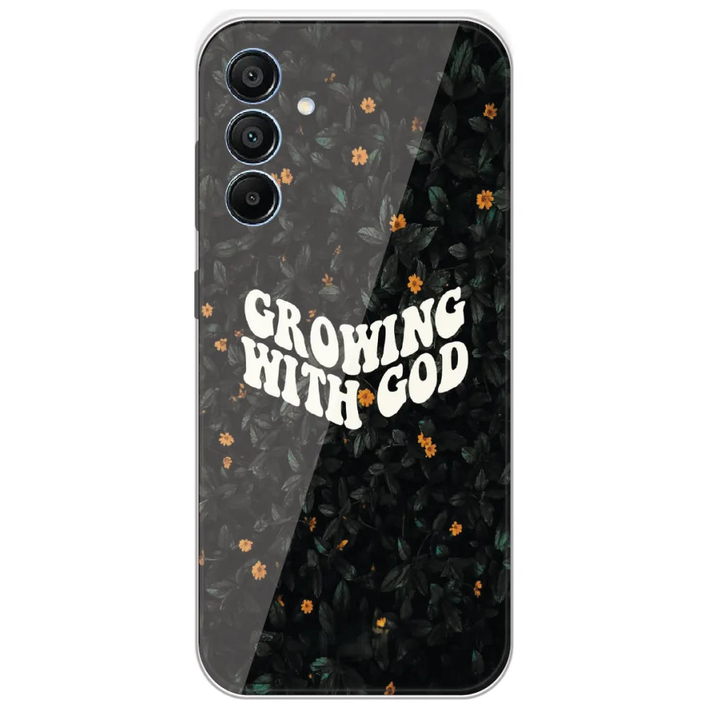 Growing With God - Printed Silicone Case for Samsung Galaxy A15