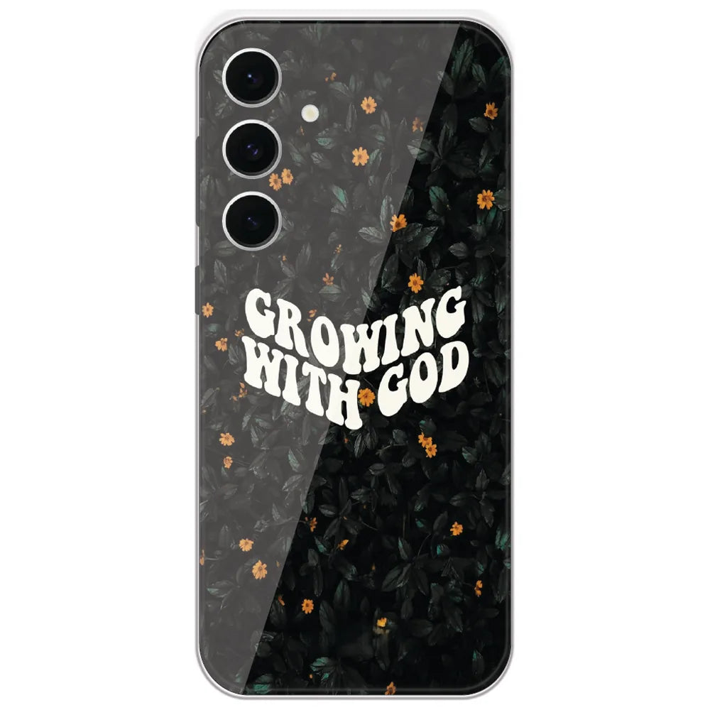 Growing With God - Printed Silicone Case for Samsung Galaxy S24 FE