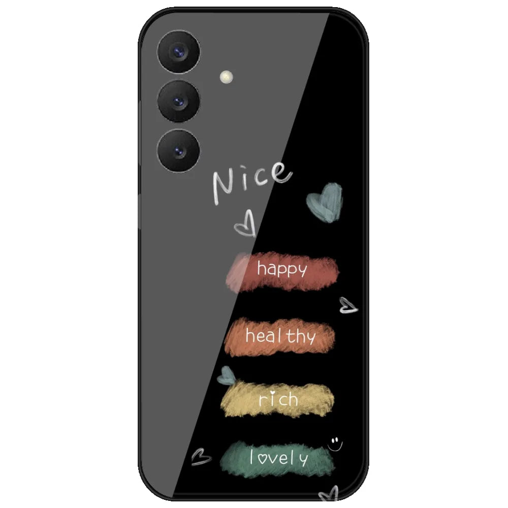 Happy Healthy Rich Lovely - Printed Silicone Case for Samsung Galaxy S26