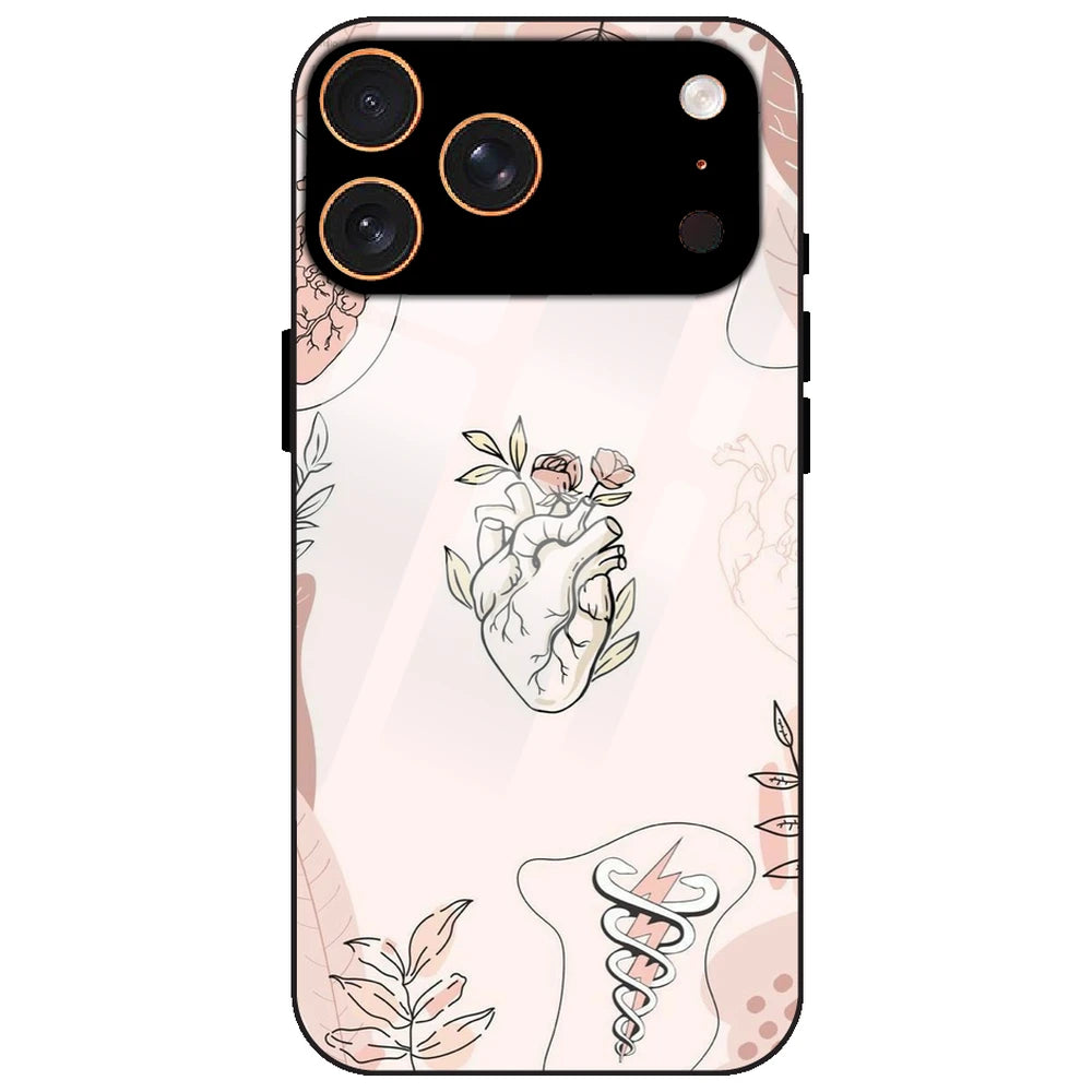 Hearts And Flowers - Glass Case for Apple iPhone 17 Pro