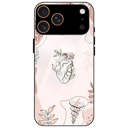 Hearts And Flowers - Glass Case for Apple iPhone 17 Pro
