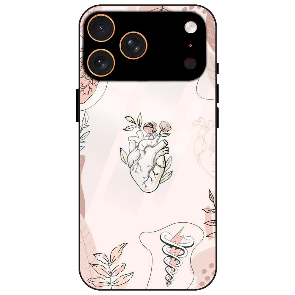 Hearts And Flowers - Glass Case for Apple iPhone 17 Pro Max
