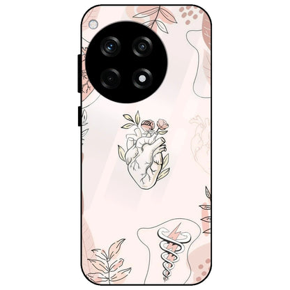 Hearts And Flowers - Glass Case for OnePlus 12R