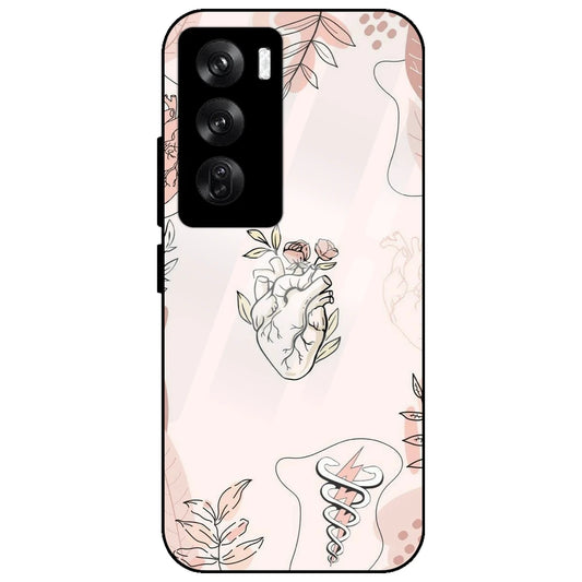 Hearts And Flowers - Glass Case for Oppo Reno 12 Pro