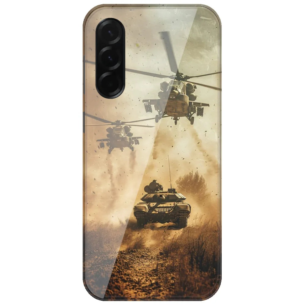 Helicopter Tank Assault - Printed Silicone Case for Samsung Galaxy A17