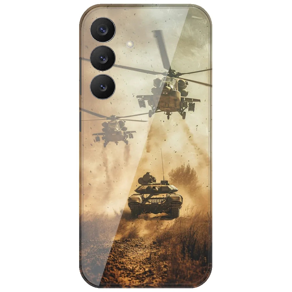 Helicopter Tank Assault - Printed Silicone Case for Samsung Galaxy S26