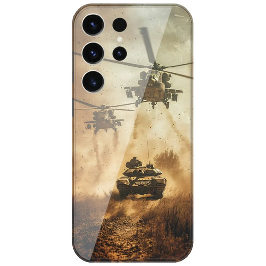 Helicopter Tank Assault - Printed Silicone Case for Samsung Galaxy S26 Ultra