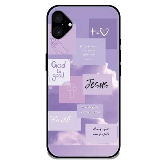 'Jesus My Lord - Glossy Metal Silicone Case For Apple iPhone 16 Plus