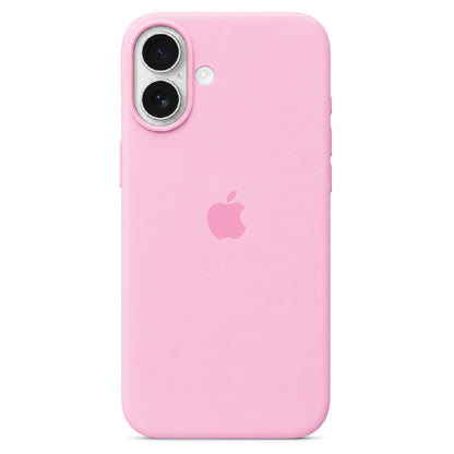 Baby Pink Liquid Silicone Case For Apple iPhone Models