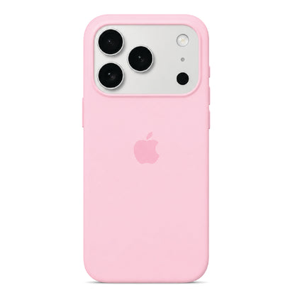 Baby Pink Liquid Silicone Case For Apple iPhone Models