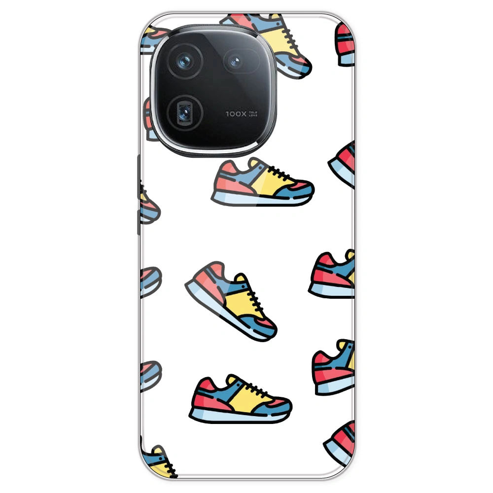 Sneakers - Clear Printed Silicone Case For IQOO 12
