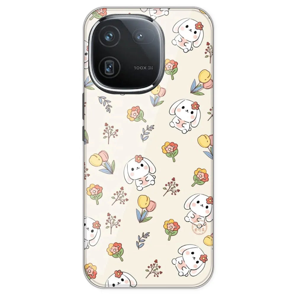 Cute Bunny - Printed Silicone Case For IQOO 12