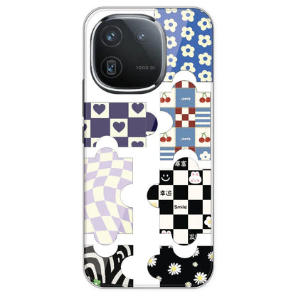 Aesthetic Puzzle - Clear Printed Silicone Case For IQOO 12 