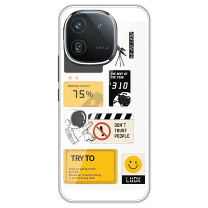 Space - Clear Printed Silicone Case For IQOO 12