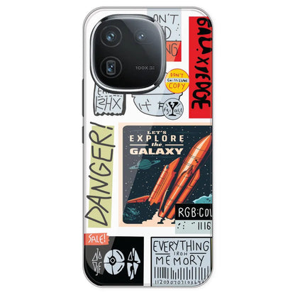 Galaxy - Clear Printed Silicone Case For IQOO 12