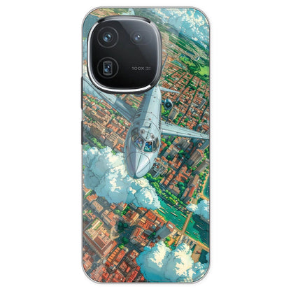 Flying Over City - Printed Silicone Case For IQOO 12