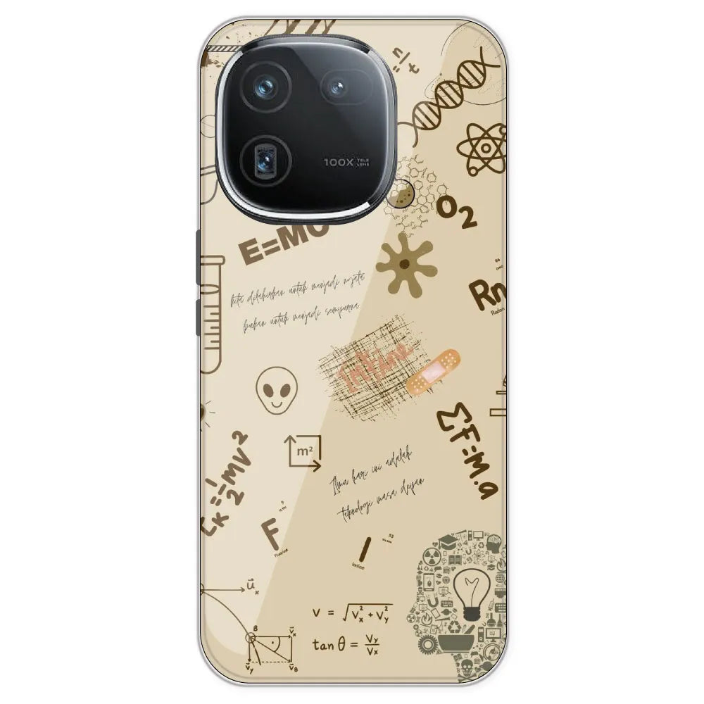 Physics Collage - Printed Silicone Case For IQOO 12