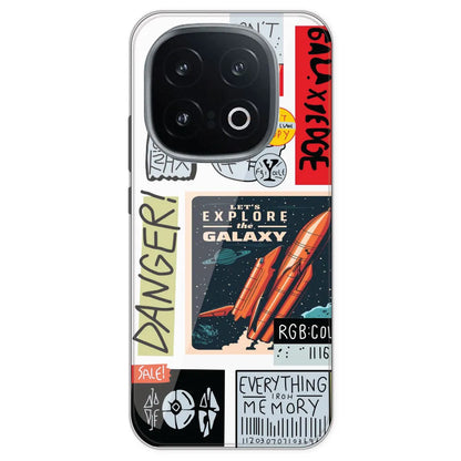 Galaxy - Clear Printed Silicone Case For IQOO 13