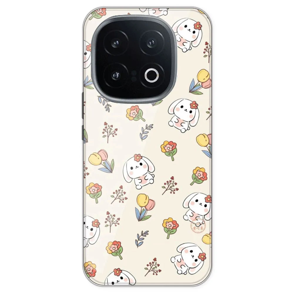 Cute Bunny - Printed Silicone Case For IQOO 13
