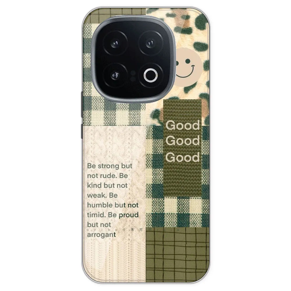 Patchwork Positivity - Printed Silicone Case For IQOO 13