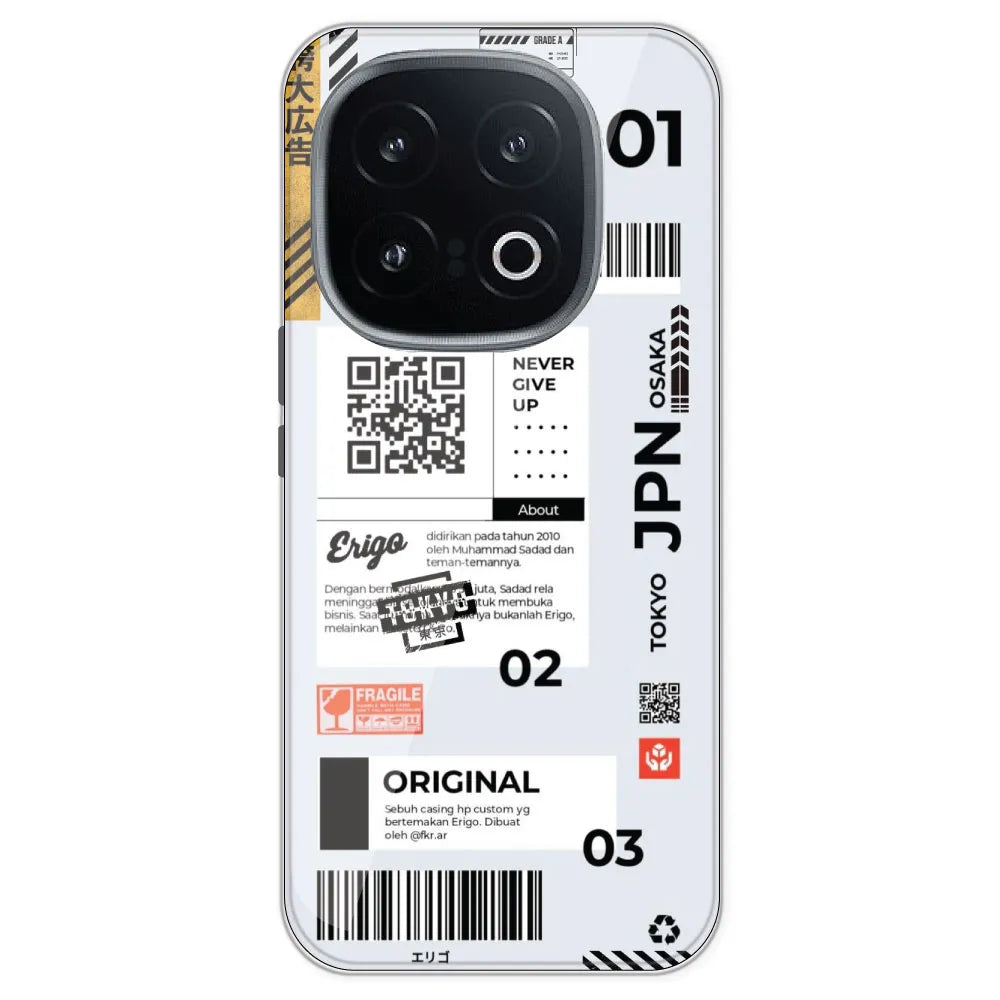 Barcode Labels - Printed Silicone Case For IQOO 13