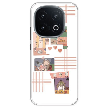 Cute Girl - Clear Printed Silicone Case For IQOO 13