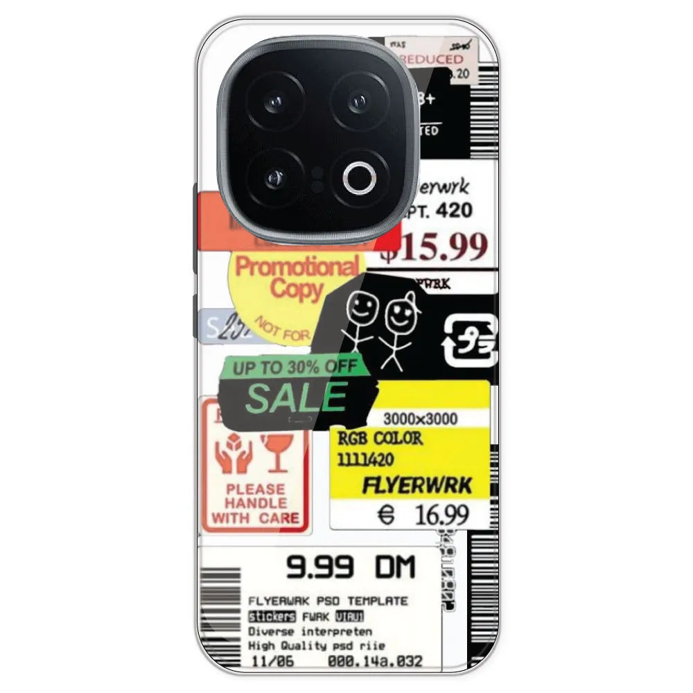 Sales - Clear Printed Silicone Case For IQOO 13