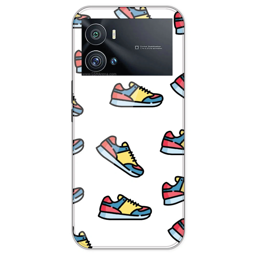 Sneakers - Clear Printed Silicone Case For IQOO 9 Pro