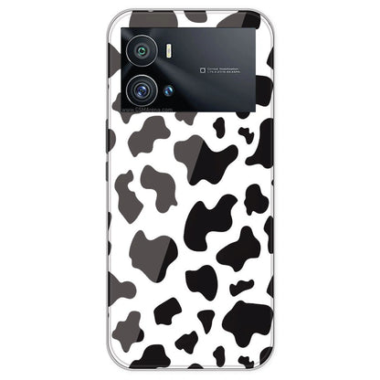 Cow Print - Clear Printed Silicone Case For IQOO 9 Pro