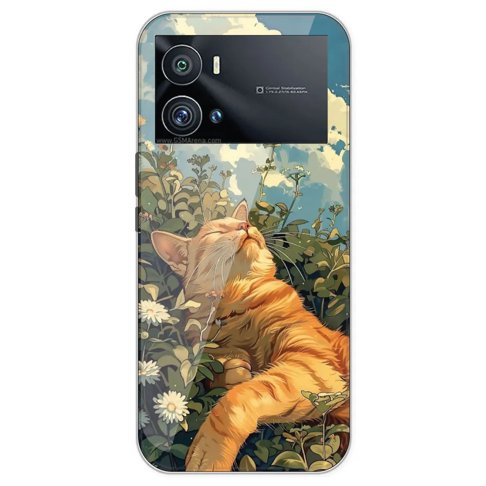 Garfield Sleeping - Printed Silicone Case For IQOO 9 Pro