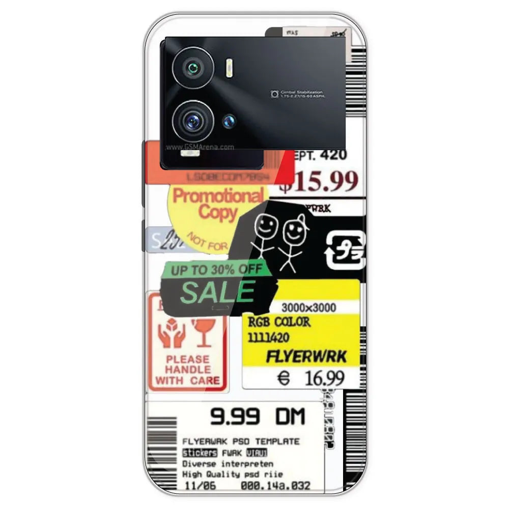 Sales - Clear Printed Silicone Case For IQOO 9 Pro