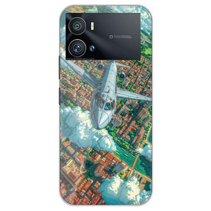 Flying Over City - Printed Silicone Case For IQOO 9 Pro