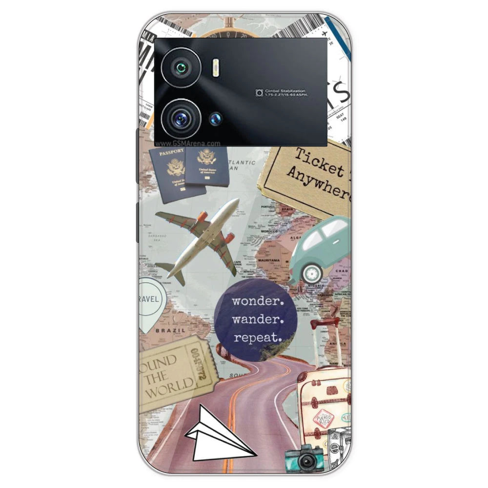 Travel Collage - Printed Silicone Case For IQOO 9 Pro