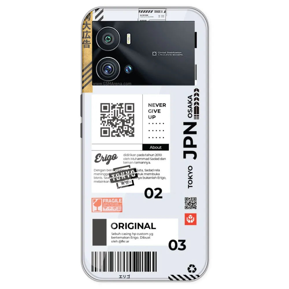 Barcode Labels - Printed Silicone Case For IQOO 9 Pro