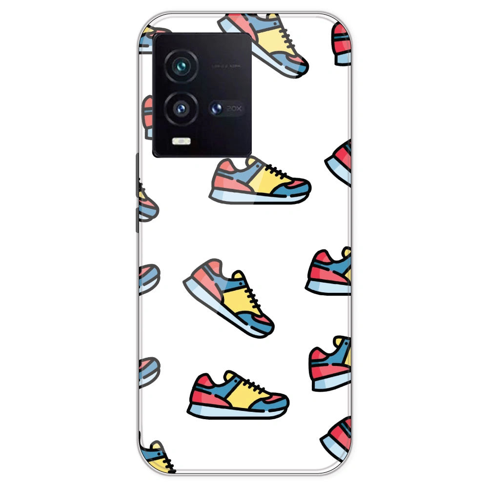Sneakers - Clear Printed Silicone Case For IQOO 9SE