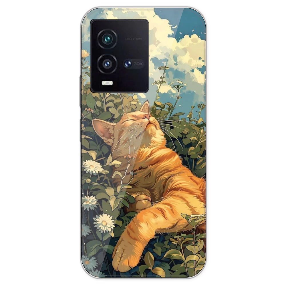 Garfield Sleeping - Printed Silicone Case For IQOO 9SE