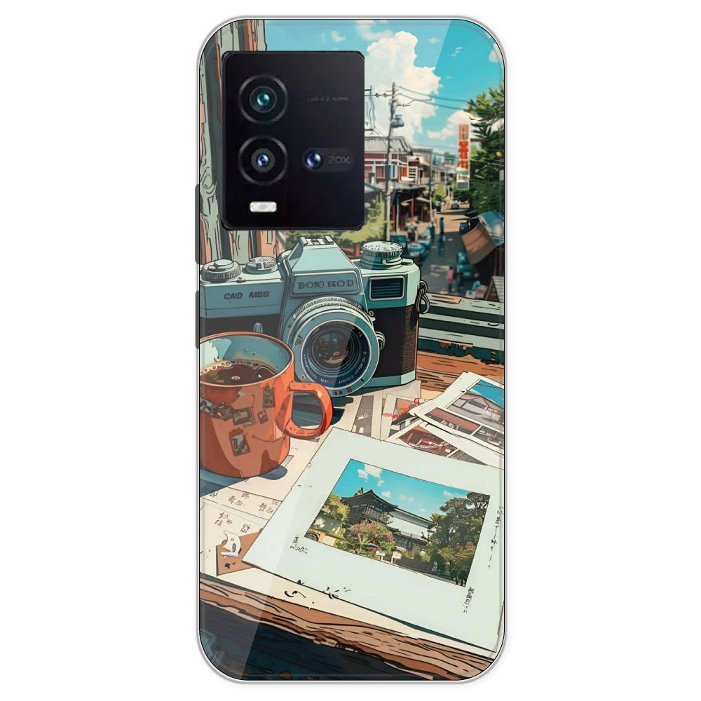 Vintage Camera - Printed Silicone Case For IQOO 9SE