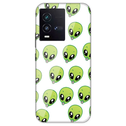 Alien - Clear Printed Silicone Case For IQOO 9SE