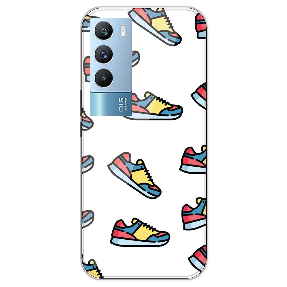 Sneakers - Clear Printed Silicone Case For IQOO 9T